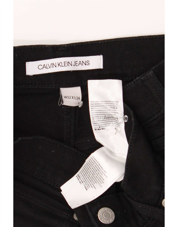 Calvin Klein muške uske traperice W32 L34 crni pamuk