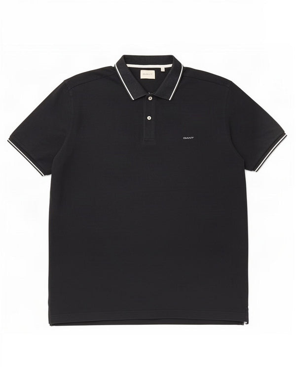 Gant muška polo majica 5XL crni pamuk