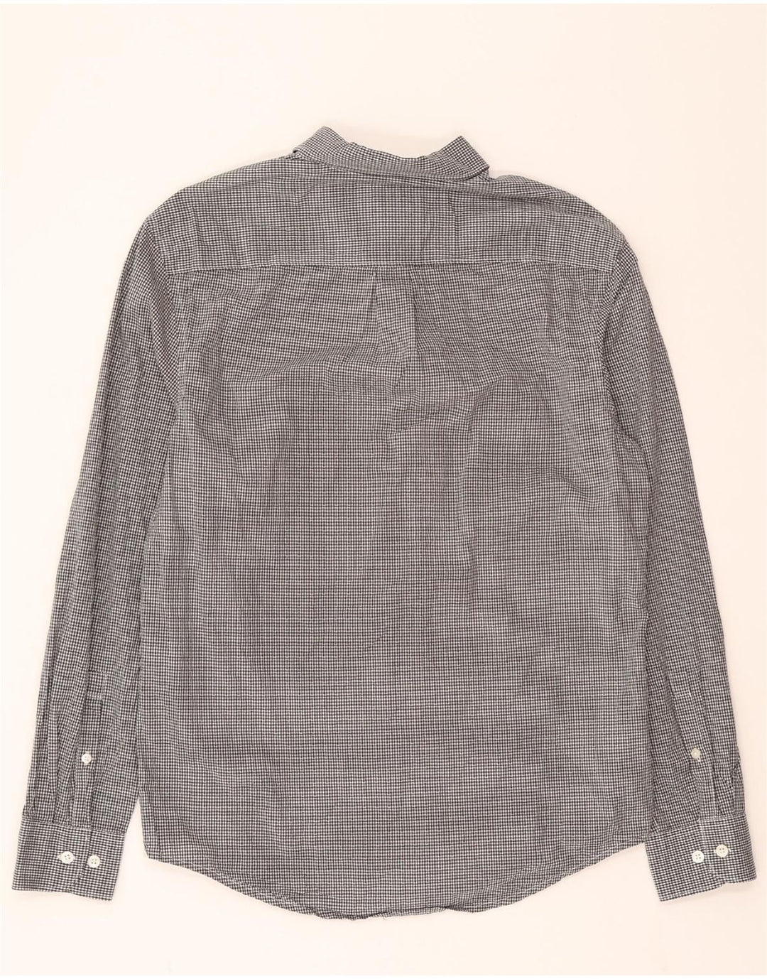 PENGUIN Mens Heritage Slim Fit Shirt Medium Black Gingham Cotton Vintage Penguin and Second-Hand Penguin from Messina Hembry 