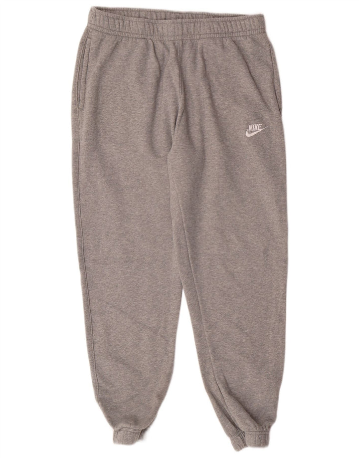 NIKE Mens Tracksuit Trousers Joggers Medium  Grey Cotton