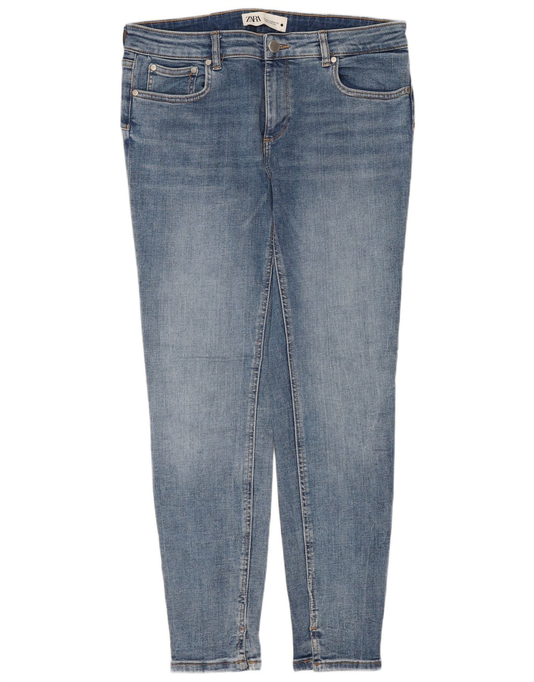 ZARA Ženske uske traperice EU 42 Large W32 L28 Plave