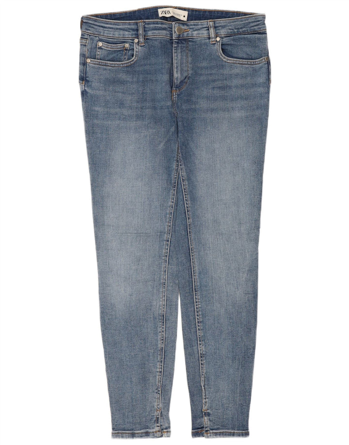 ZARA Ženske uske traperice EU 42 Large W32 L28 Plave