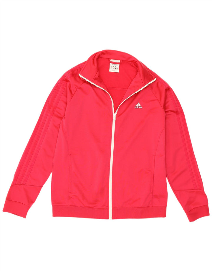 Adidas ženska gornja jakna trenirke UK 16/18 veliki ružičasti poliester