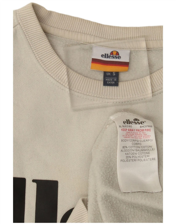 Muški džemper Ellesse Graphic Sweatshirt Mali bijeli pamuk
