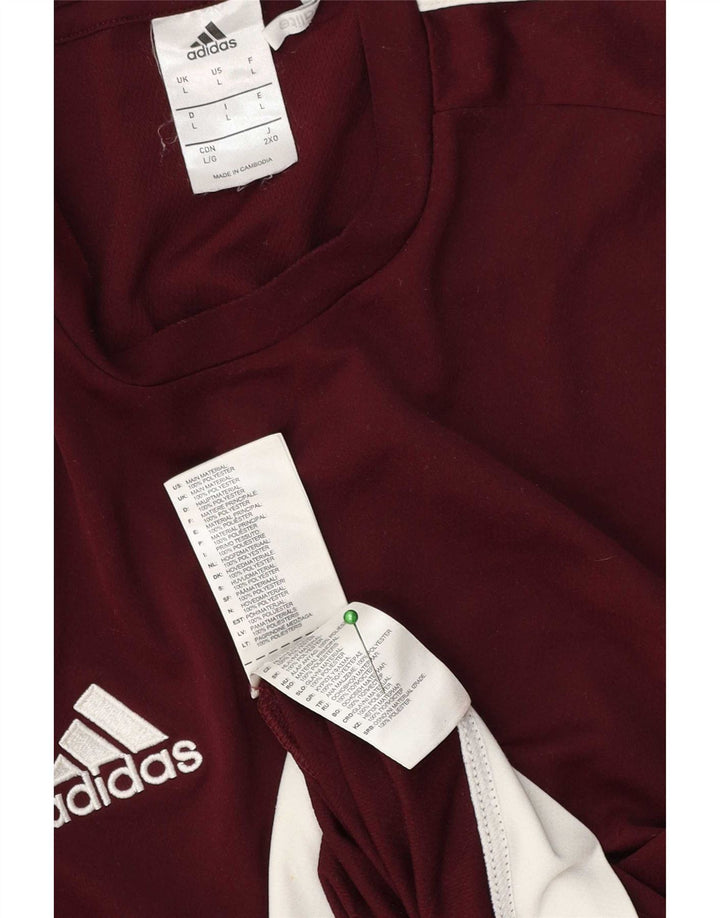 Adidas muška Climalite majica kratkih rukava velika kestenjasta poliester