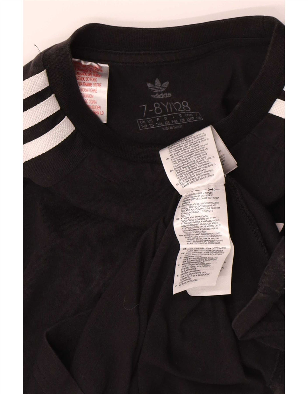 Adidas majica dugih rukava za dječake 7-8 godina, crni pamuk