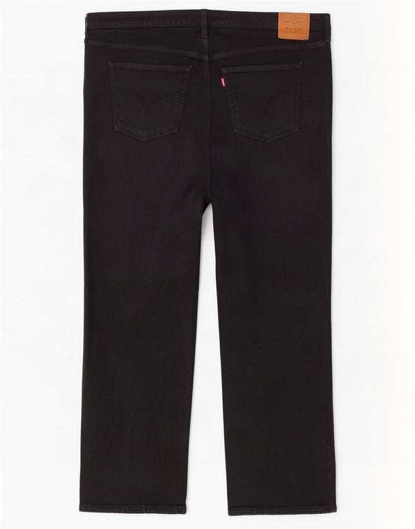 Levi's ženske ravne traperice visokog struka US 20 3XL W40 L27 crne