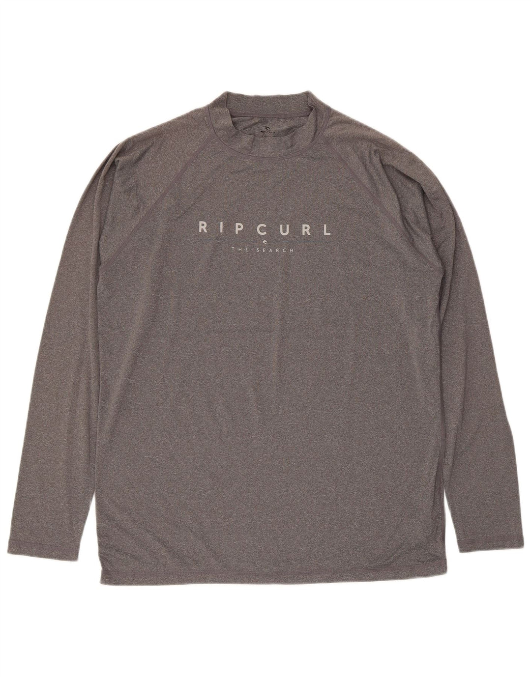 Rip Curl muška opuštena majica dugih rukava s grafičkim krojem, veliki sivi poliester