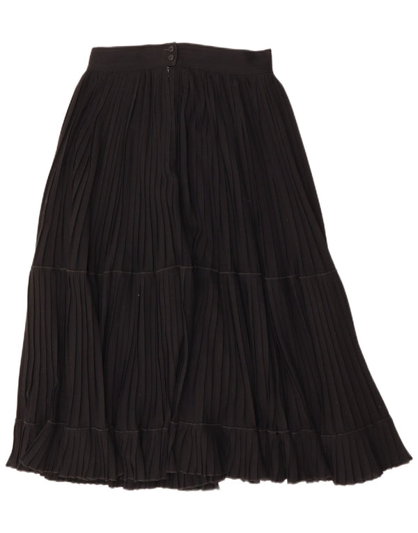 MONDI Womens Pleated Skirt EU 40 Medium W28  Black Cotton