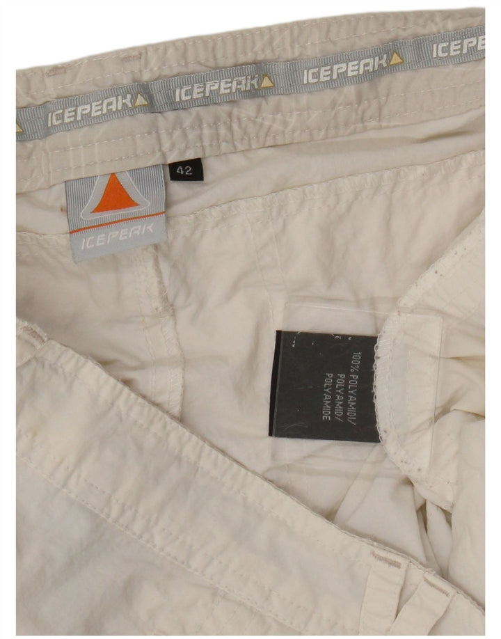 Icepeak ženske kratke hlače EU 42 Large W32 Sport od bijelog poliamida
