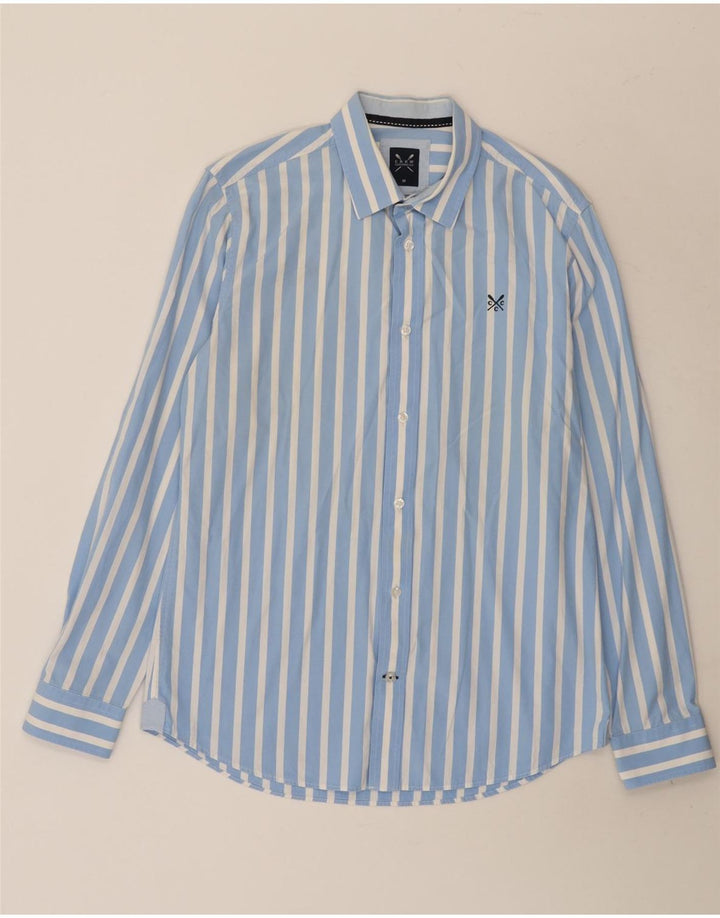 Crew Clothing Muška košulja Srednje plavi prugasti pamuk