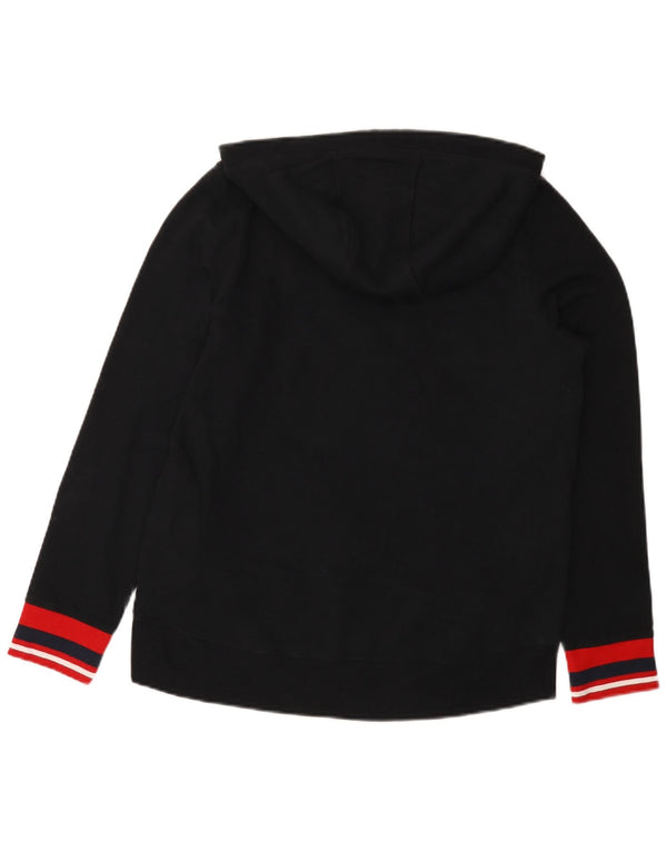 Ženska majica s kapuljačom Tommy Hilfiger UK 14 srednje crne boje