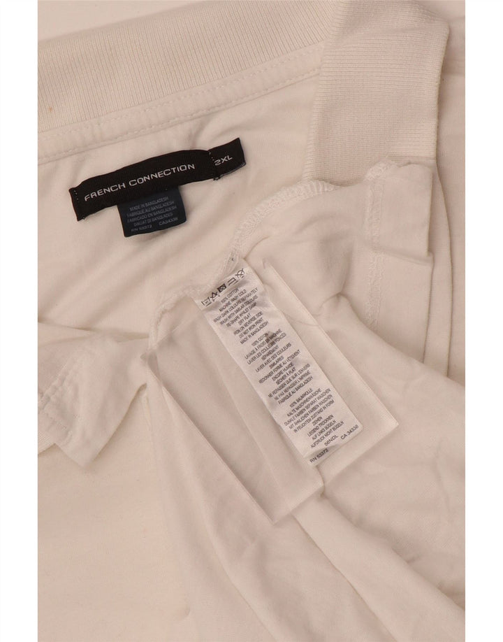 French Connection muška polo majica 2XL bijeli pamuk