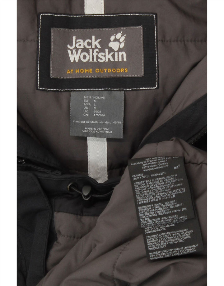 Jack Wolfskin muška vjetrovka s kapuljačom UK 36/38 srednji crni poliamid
