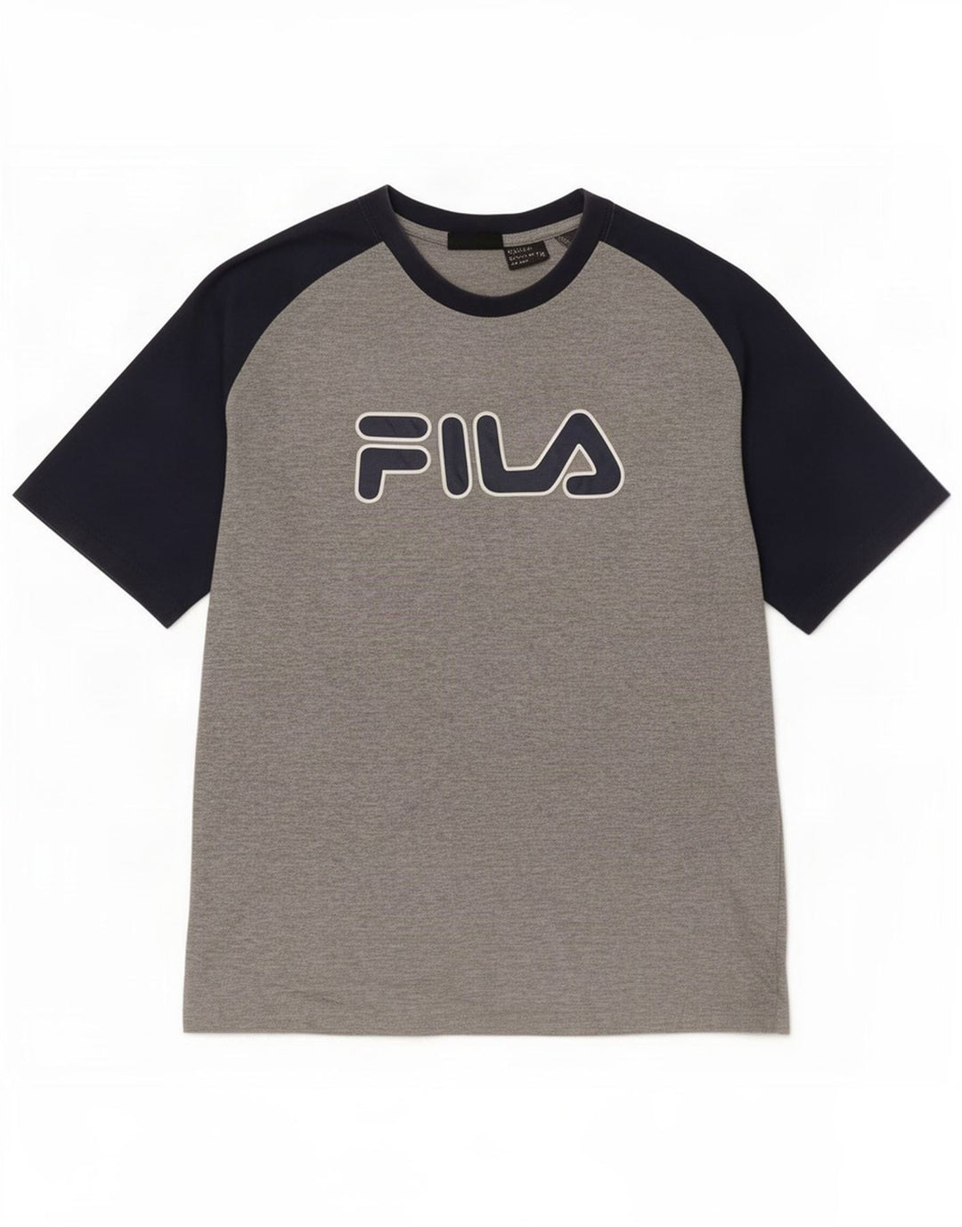 Fila muška majica kratkih rukava s grafičkim motivima, mala siva boja