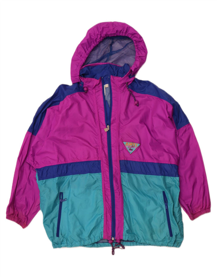 J JEANTEX ženska kišna jakna s kapuljačom UK 44/46 2XL ljubičasta boja