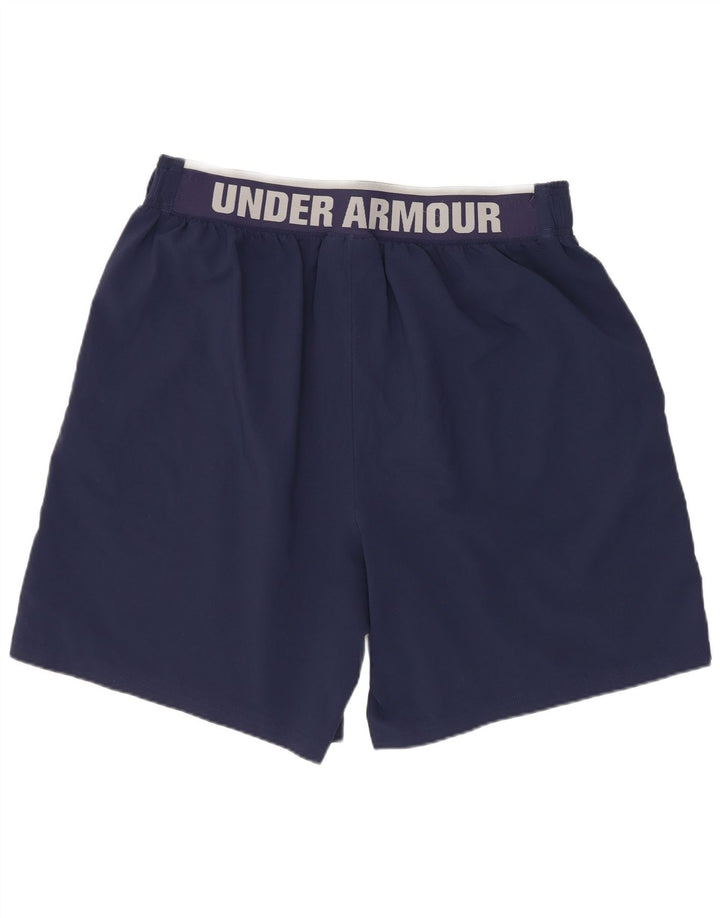 Under Armour muške sportske kratke hlače s grafičkim motivima, veliki tamnoplavi poliester