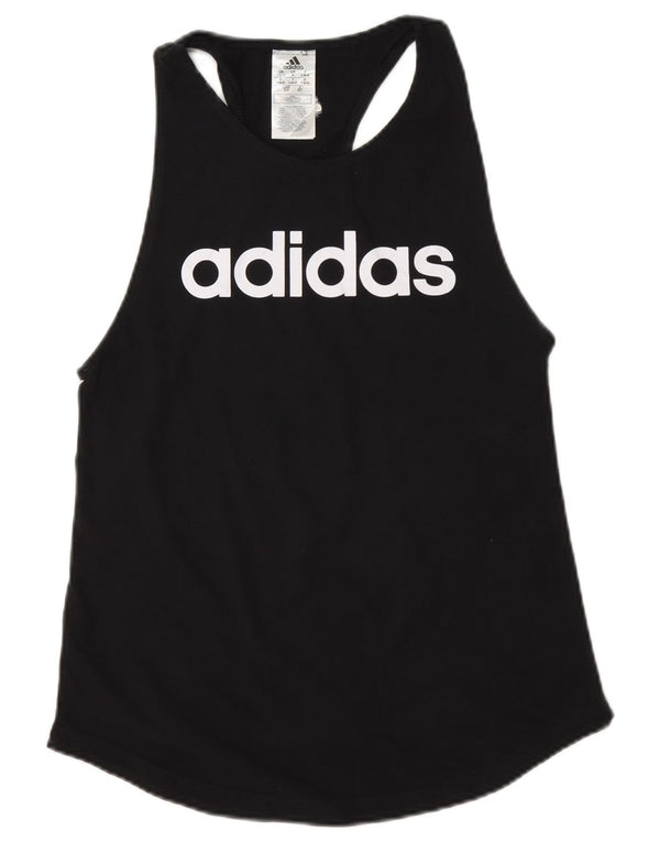 Adidas ženski grafički prsluk UK 8/10 mali crni pamuk