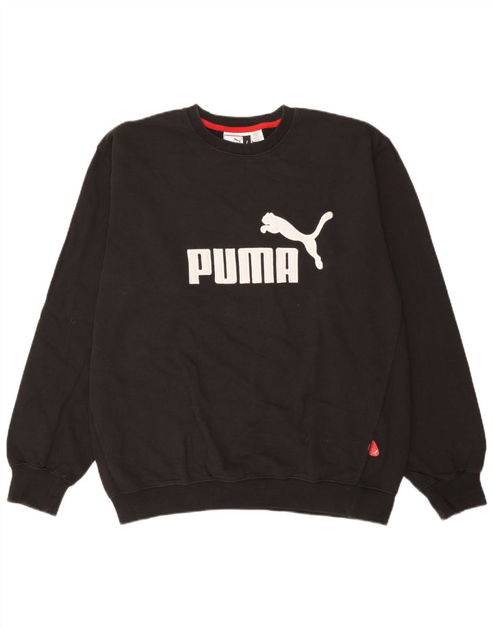 Puma muška majica s grafičkim motivima, veliki crni pamuk