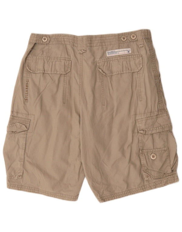 Billabong muške kargo kratke hlače W34 velike, bež pamuk