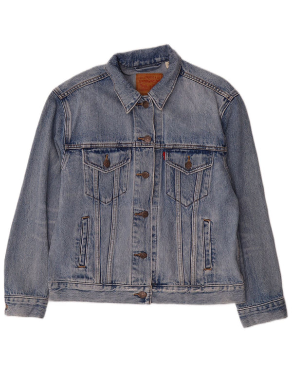 LEVI'S Womens Denim Jacket UK 14 Medium Blue