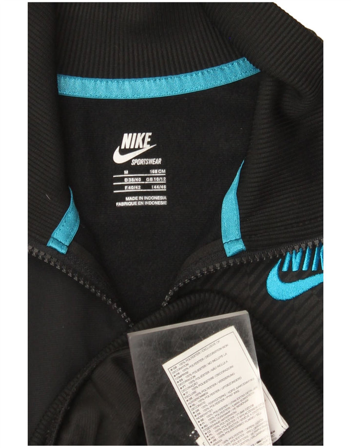 Nike Ženska gornja jakna za trenirku UK 10/12 srednje crne pruge od poliestera