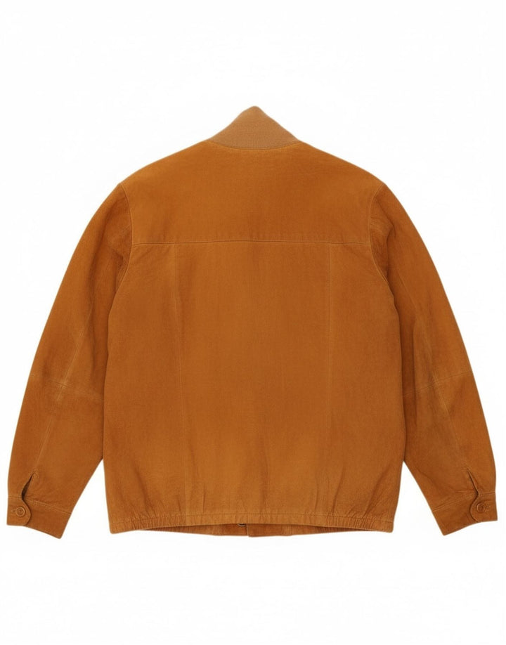 Vintage muška bomber jakna od brušene kože IT 52 XL bež