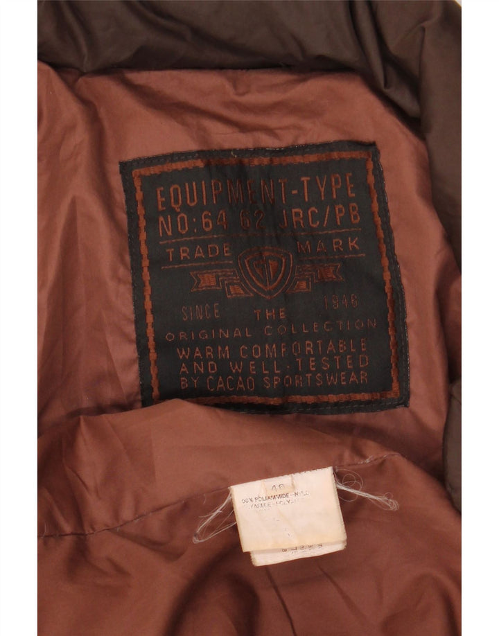 TRADEMARK Muška široka podstavljena jakna IT 46, mali smeđi poliamid