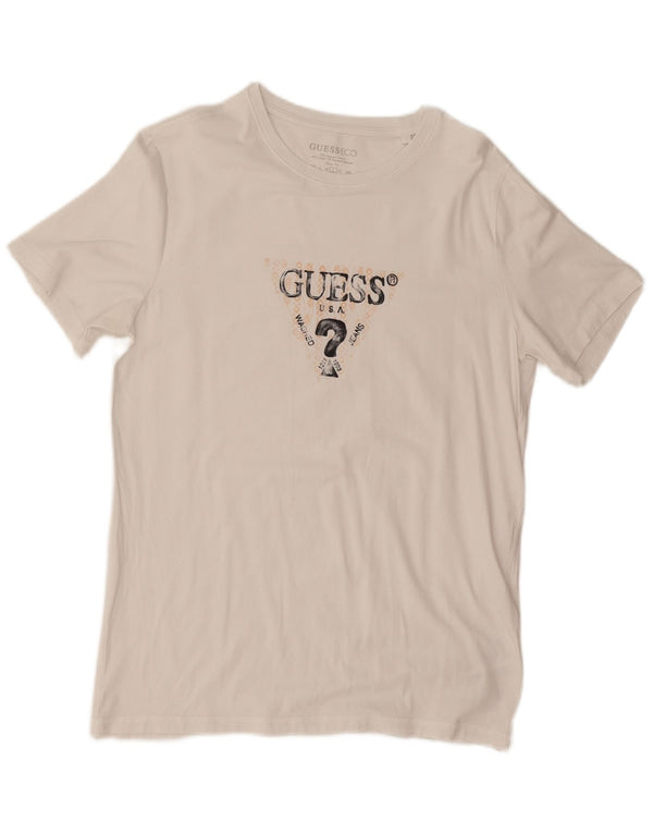 Guess ženska majica kratkih rukava Slim Fit UK 16 Large White Cotton