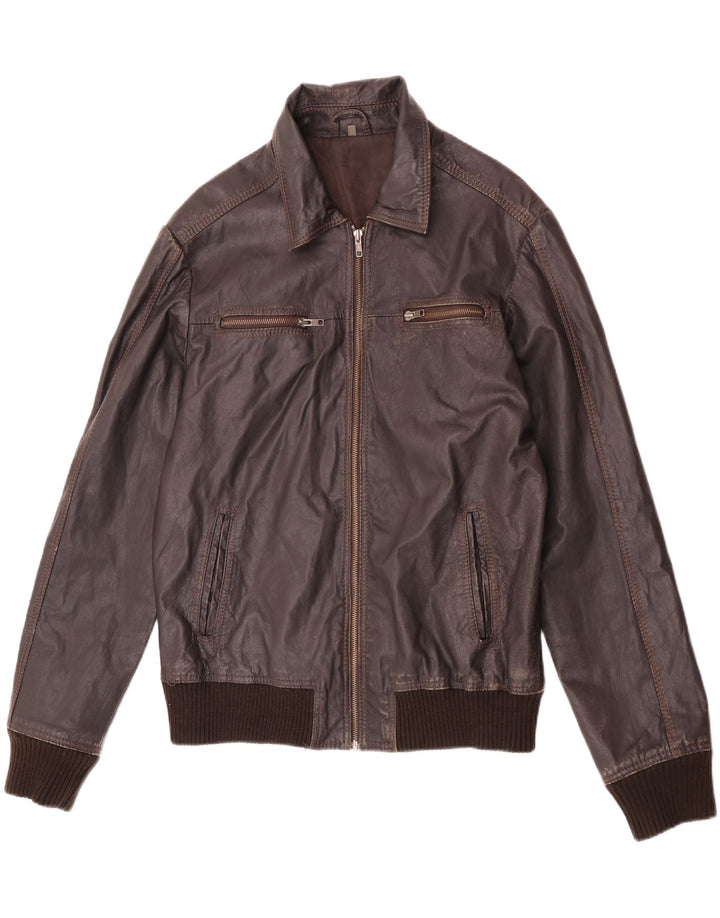 Project muška kožna jakna UK 40 Large Brown