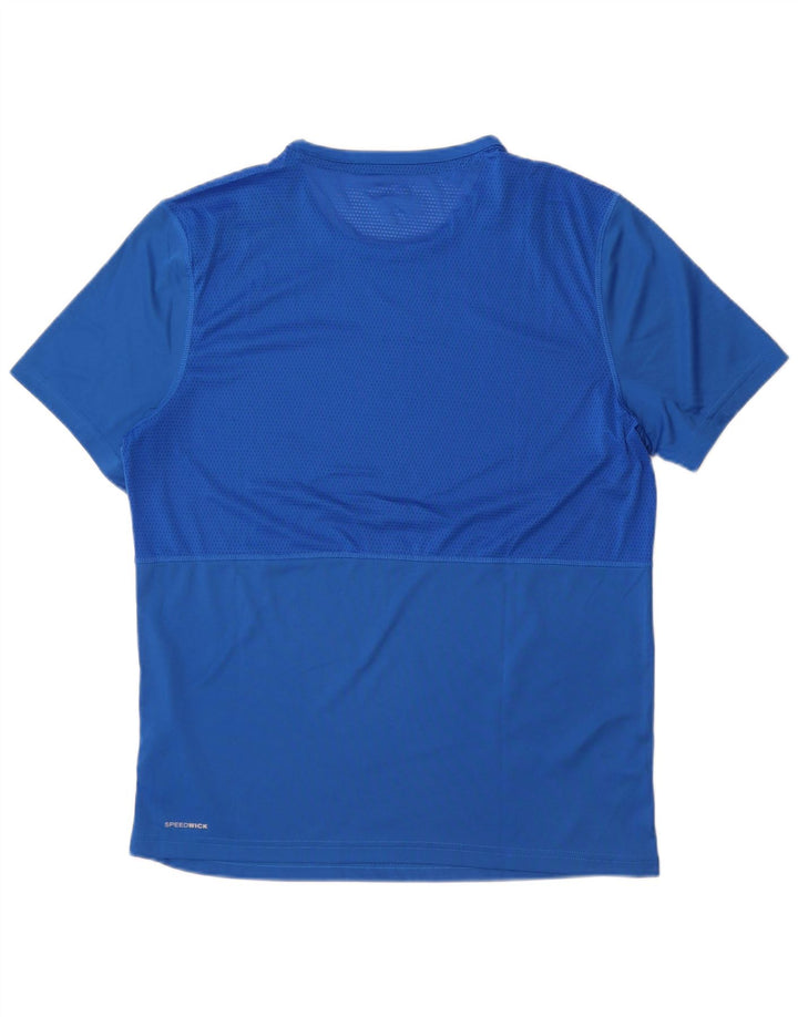 Reebok ženska majica kratkih rukava UK 16 Large Blue Colourblock poliester