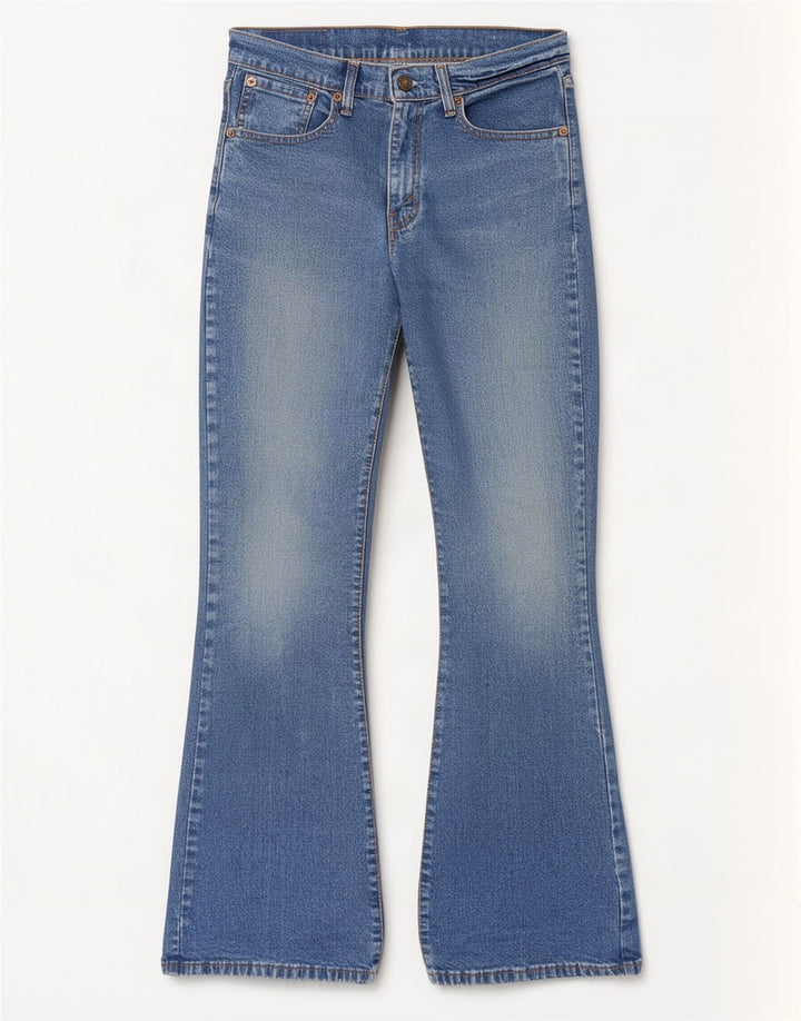 Levi's Ženske Bootcut traperice W30 L30 Plavi pamuk