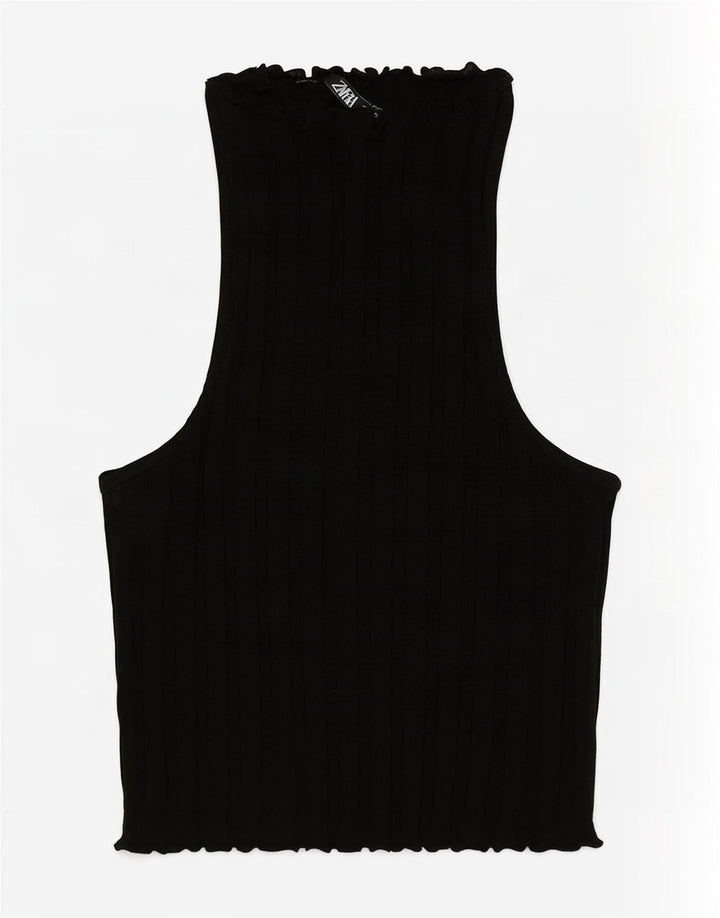 Zara ženski prsluk UK 8 Small Black