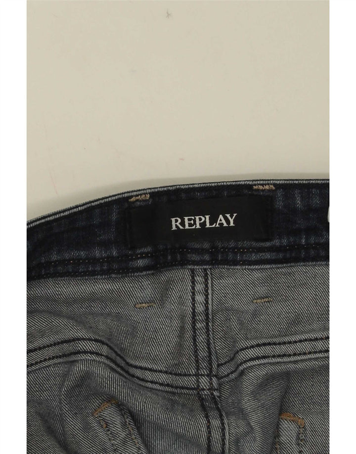 Replay muške Grover Straight Jeans W34 L31 Plave