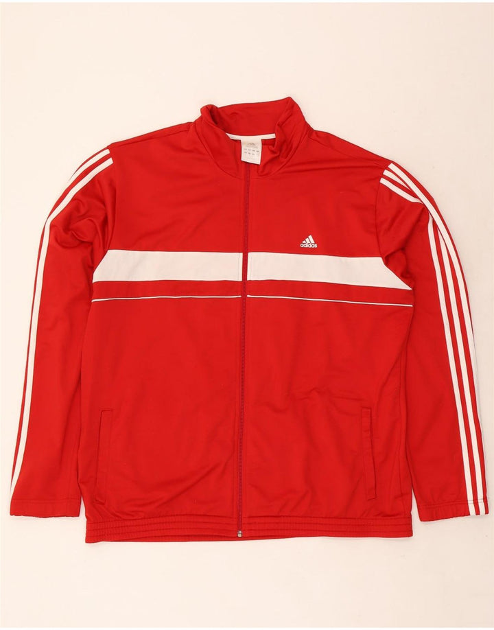 Adidas muška trenirka gornja jakna 2XL poliester crvene boje