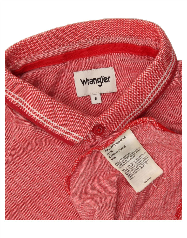 WRANGLER Mens Polo Shirt Small Red Cotton Vintage Wrangler and Second-Hand Wrangler from Messina Hembry 