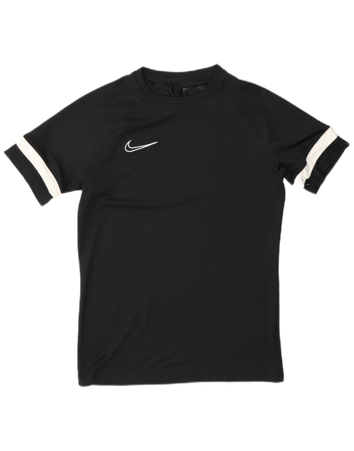 Nike Dri Fit T-Shirt Top srednji crni poliester u boji