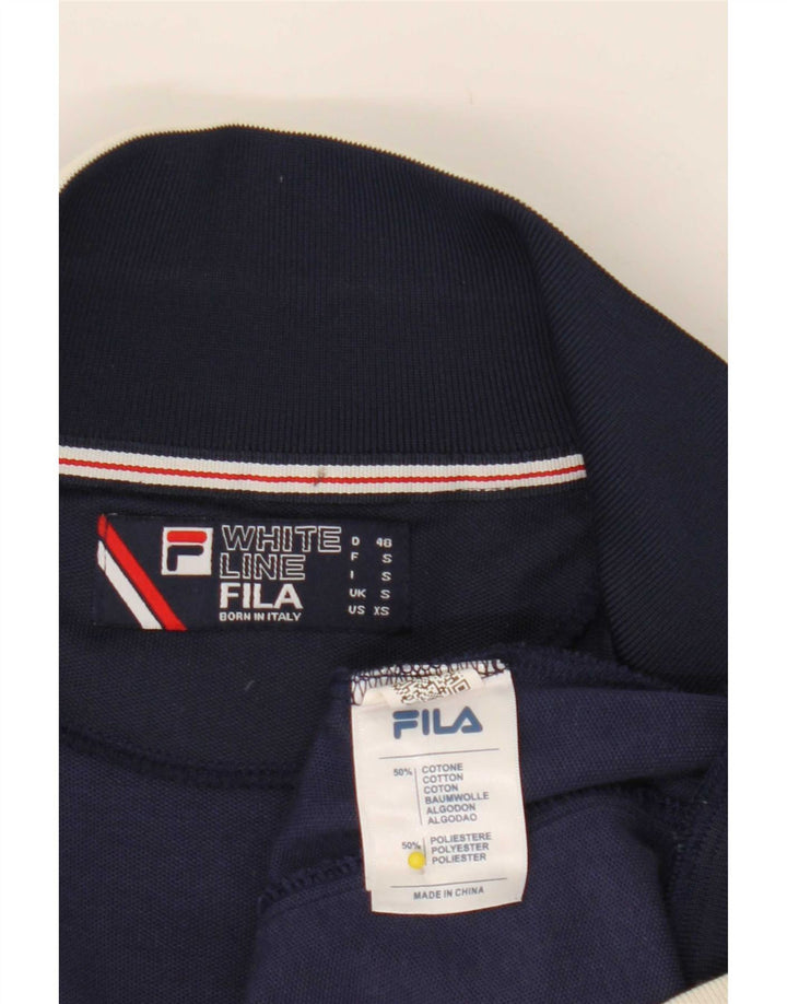 Fila Muška gornja jakna od trenirke Mala tamnoplava pamuk