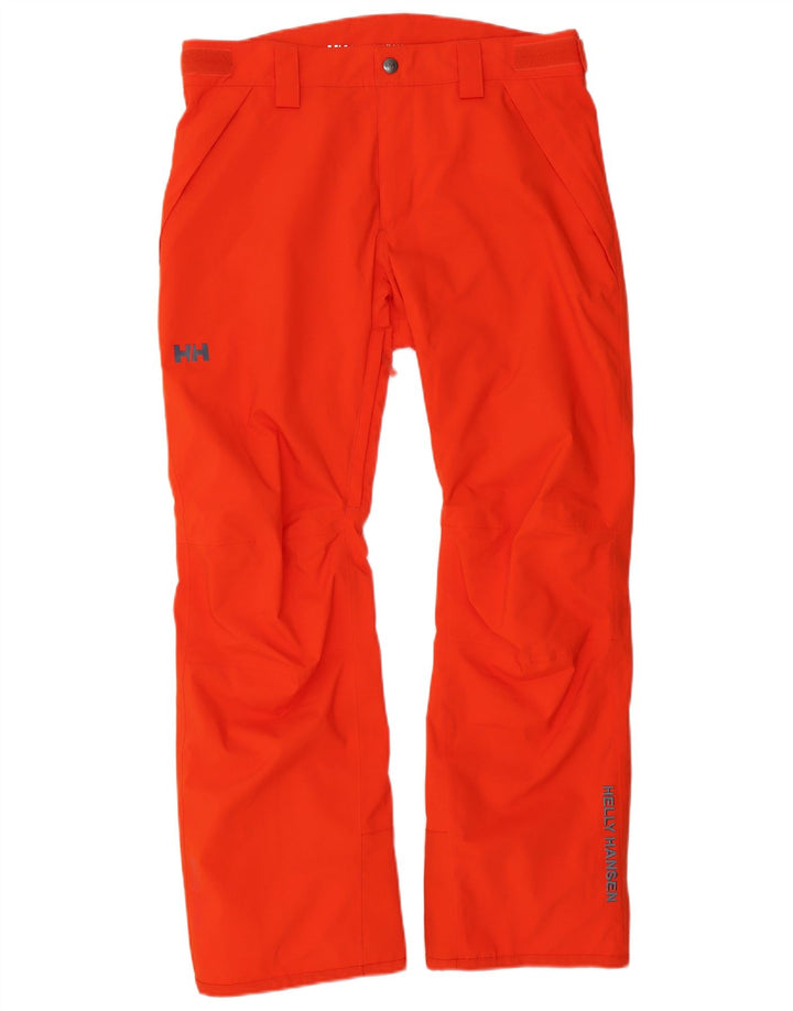 Helly Hansen muške skijaške hlače srednje crvene boje od poliestera