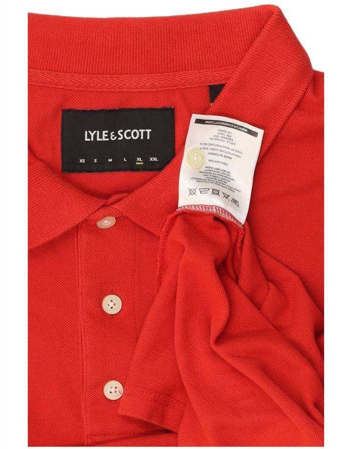 Lyle & Scott muška polo majica XL crveni pamuk