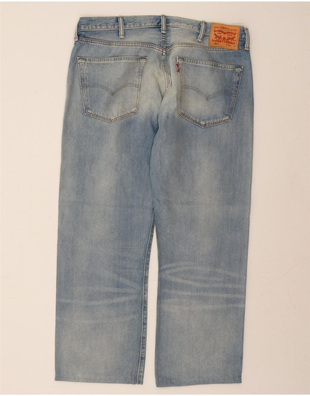 LEVI'S Mens 501 Straight Jeans W38 L28 Blue Vintage Levi's and Second-Hand Levi's from Messina Hembry 
