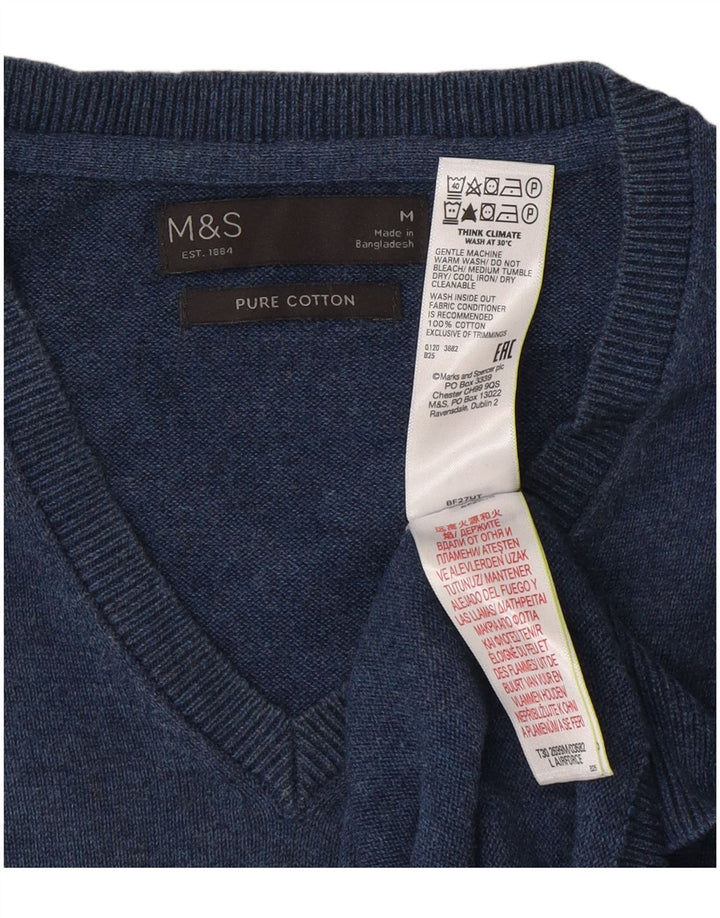 Marks & Spencer muški prsluk bez rukava srednje tamnoplavi pamuk