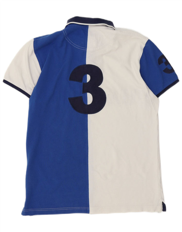 Hackett muška krojena ragbi polo majica srednje bijele boje