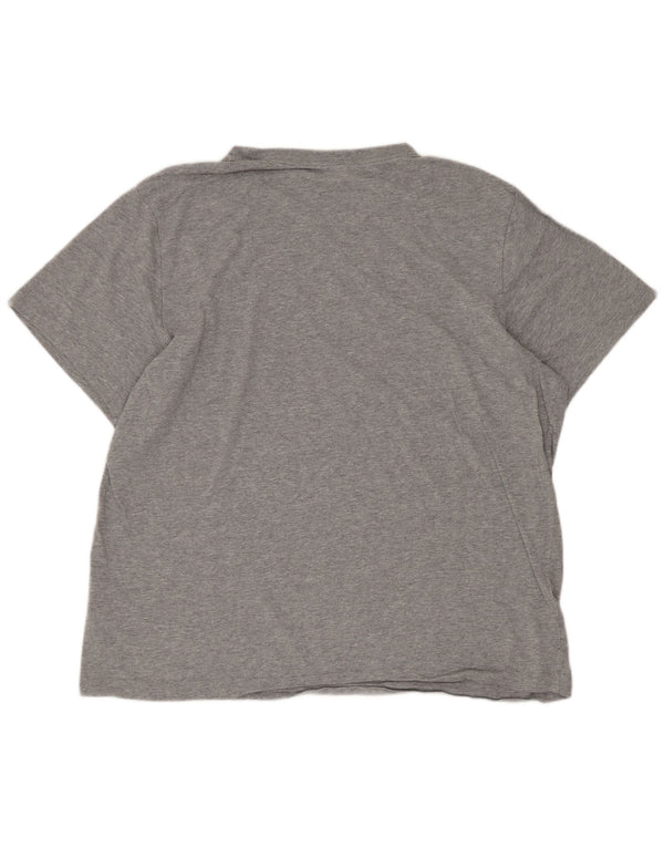 Nike Mens Regular T-Shirt Top Large Grey Cotton
