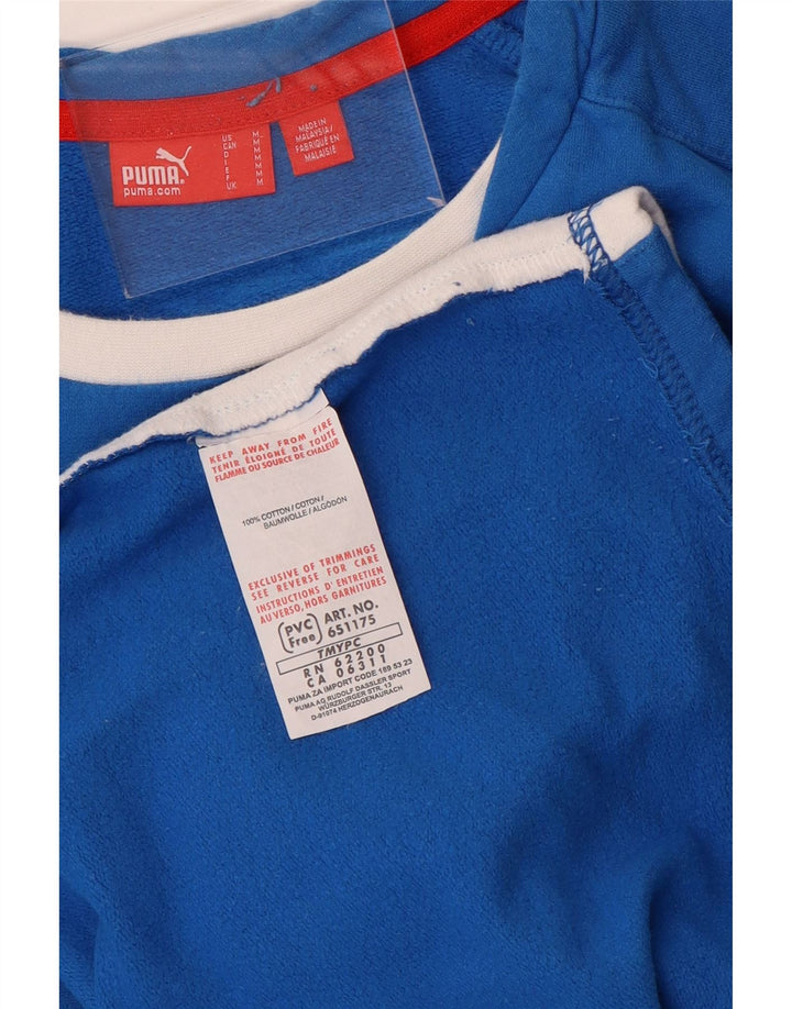 Puma ženska majica dugih rukava UK 14 srednje plave boje, pamuk