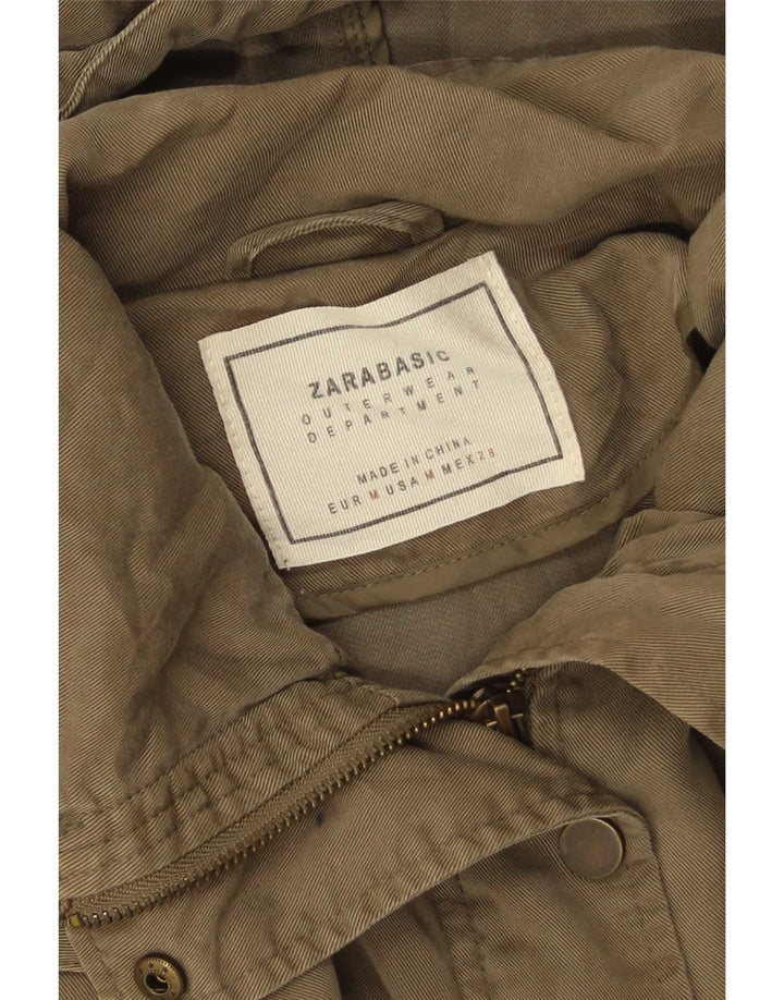 Zara ženska prevelika parka jakna s kapuljačom UK 14 srednje kaki boje