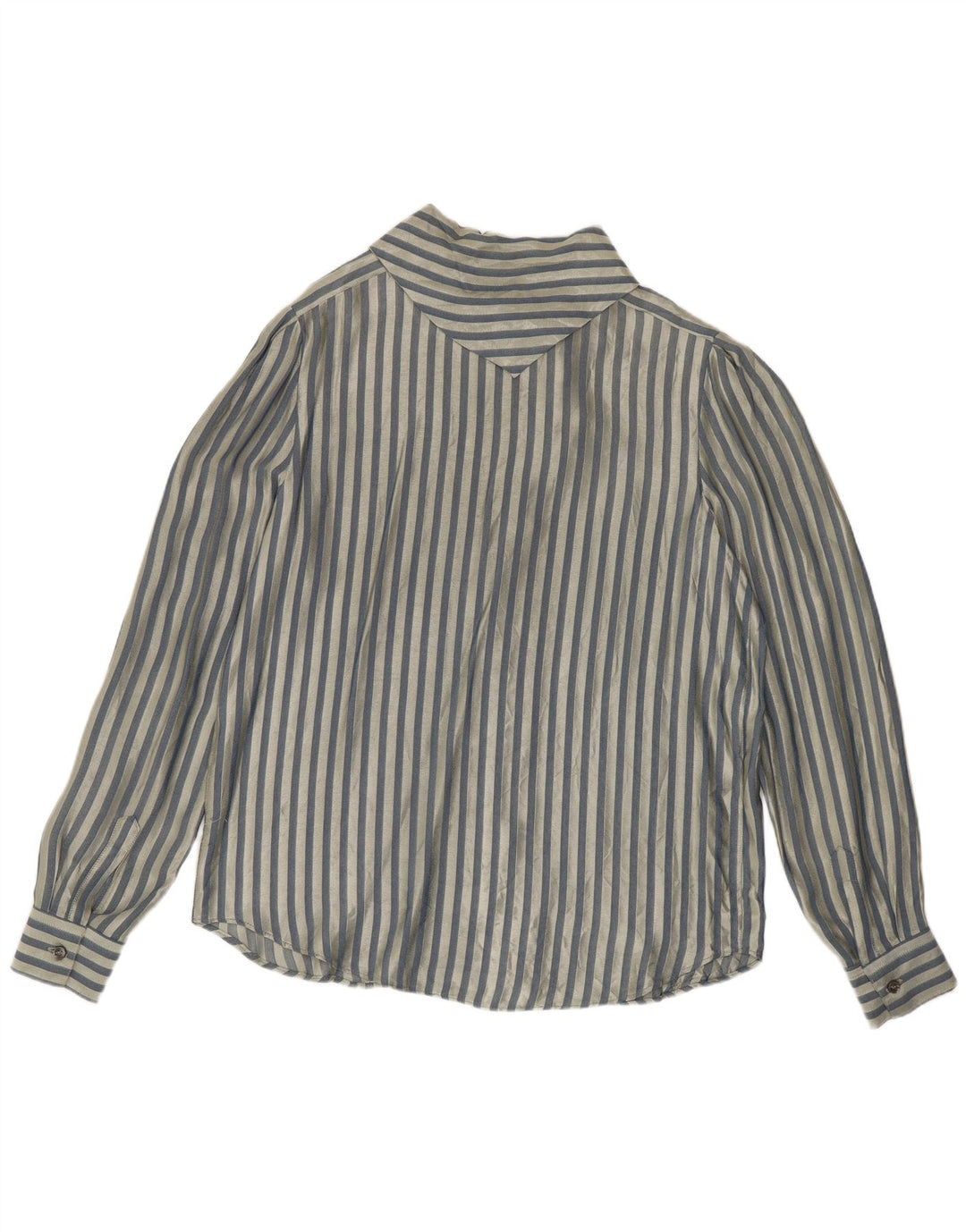 Vintage ženska košulja bluza UK 14 srednje plave pruge