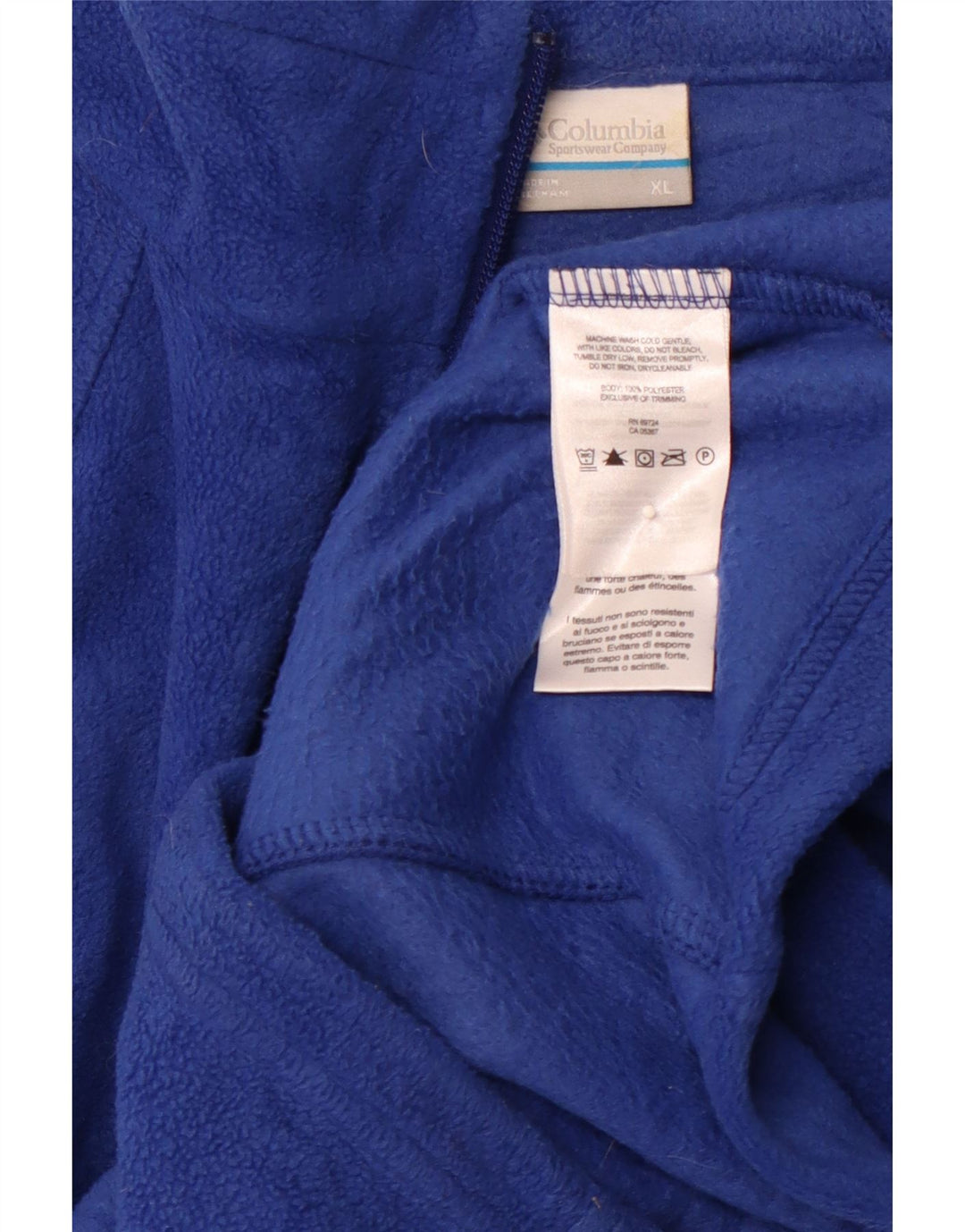 COLUMBIA ženska jakna od flisa UK 18 XL plavi poliester