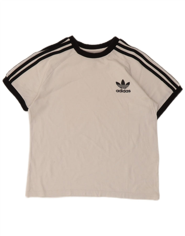 Adidas majica kratkih rukava za dječake 11-12 godina srednje bijele boje