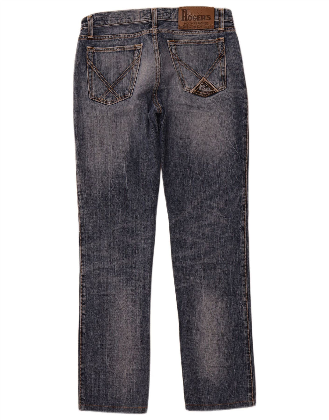 ROY ROGERS Ženske ravne traperice W29 L30 Plavi pamuk